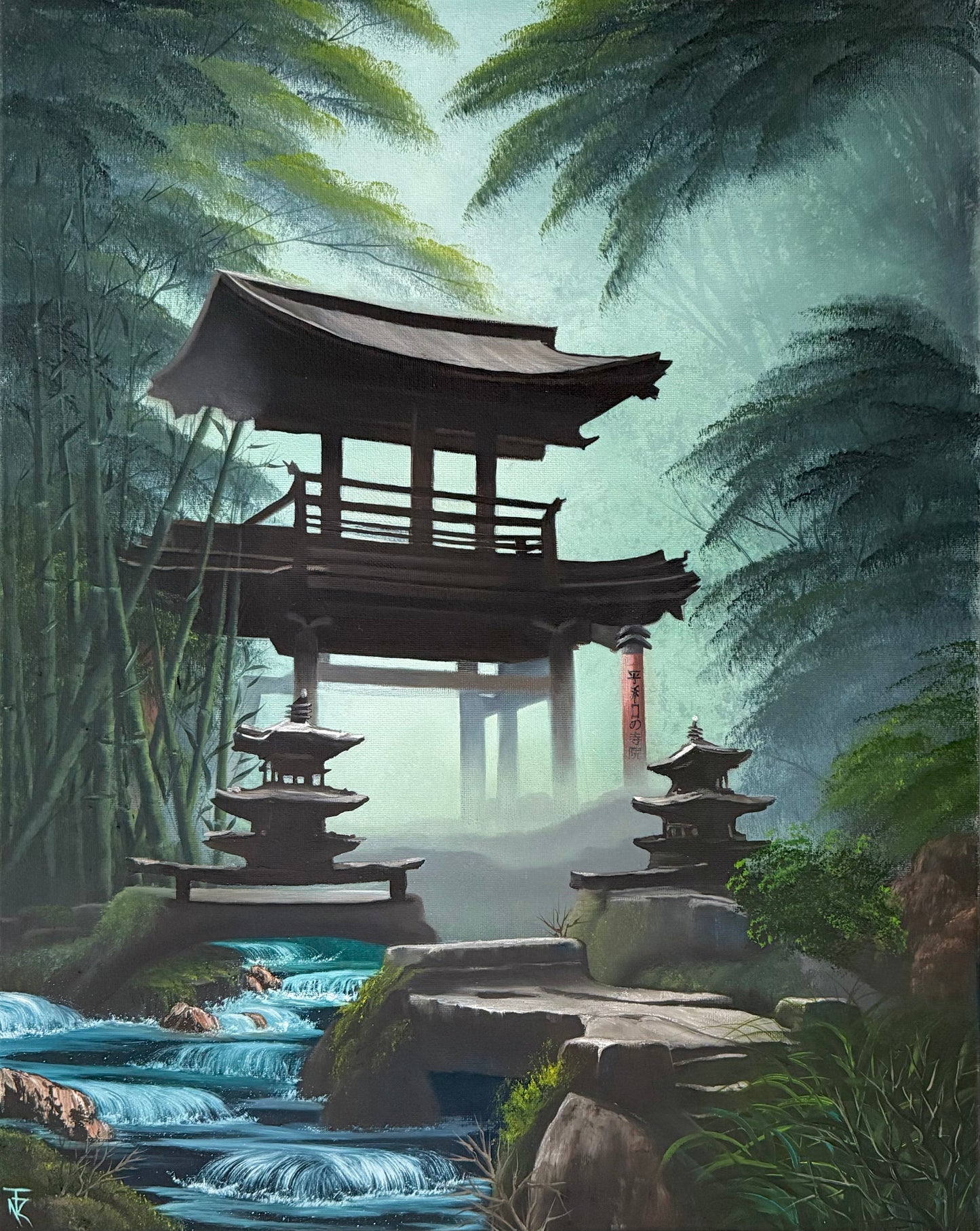 Zen Woodlands - Original Oil Painting