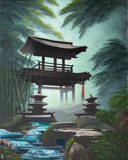 Zen Woodlands - Original Oil Painting